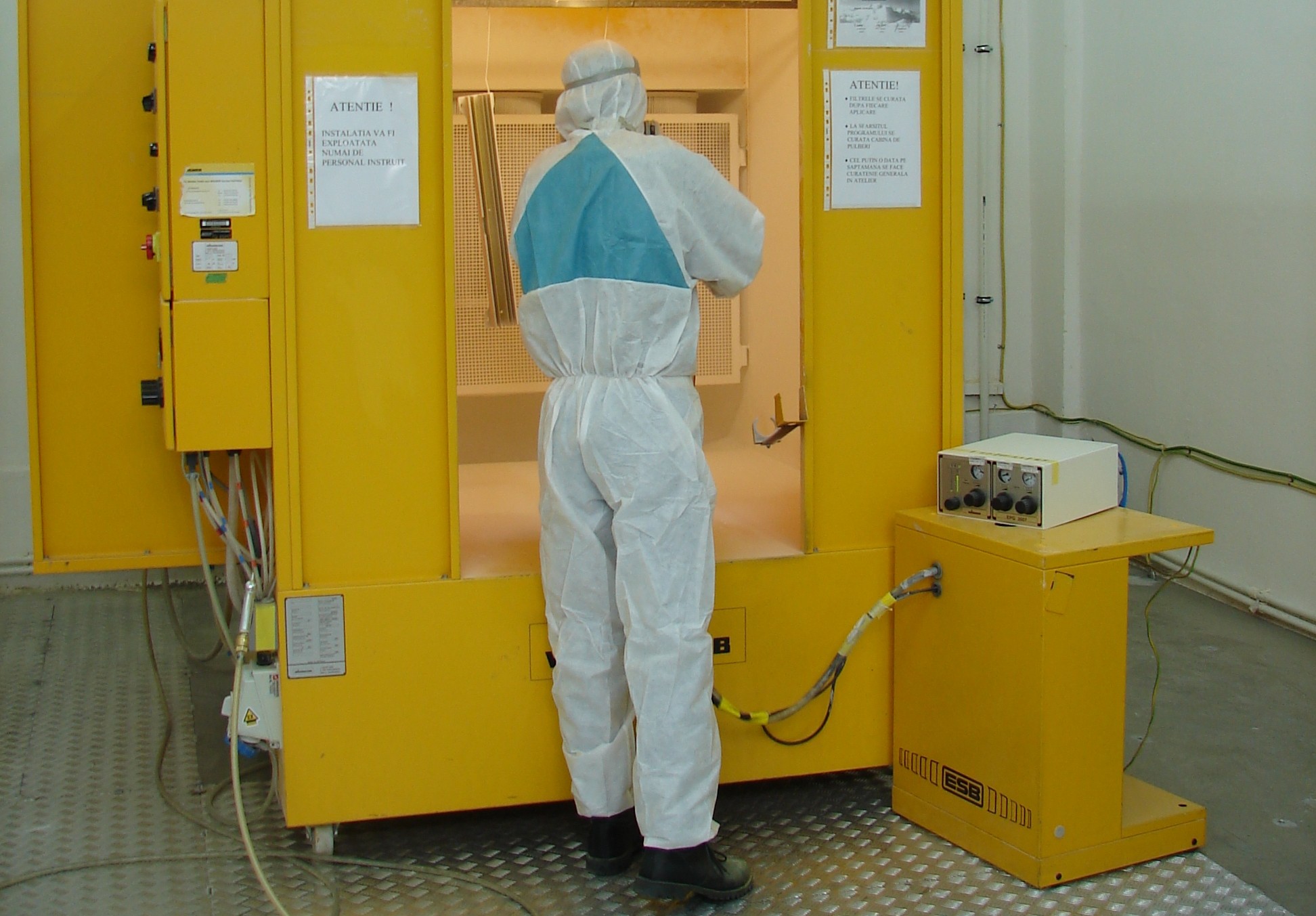 vopsitorie camp electrostatic - procese speicale rulat